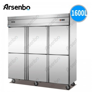 Miljövänligt upprätt kommersiellt kök kylskåp och frys luftcykel kylning